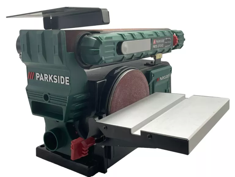 SZLIFIERKA TAŚMOWO-TALERZOWA PARKSIDE PBTS 370 B2 370W