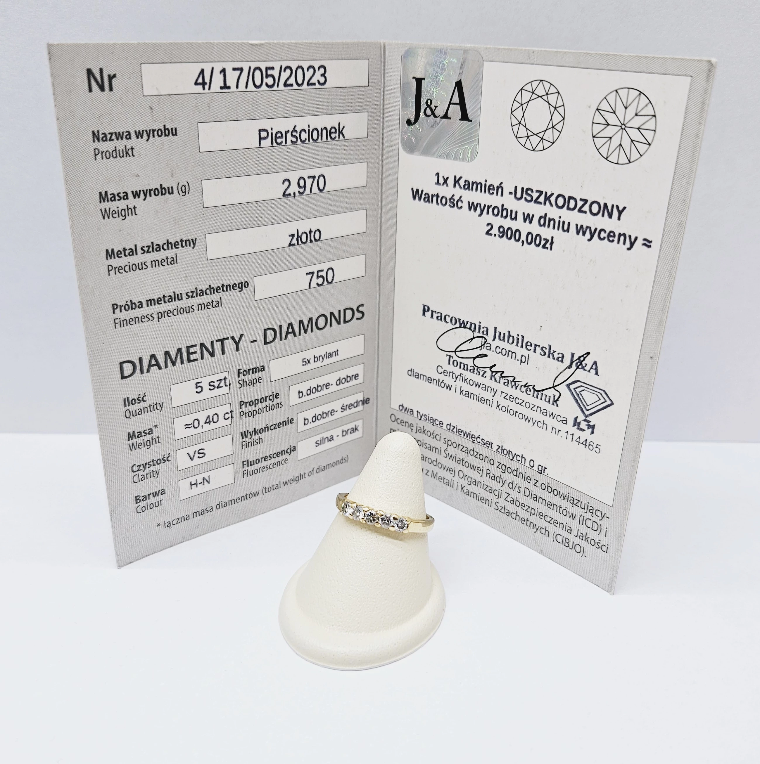 zloty-pierscionek-750-brylanty-040ct-piekny-sliczny-wojanowska-13-wroclaw