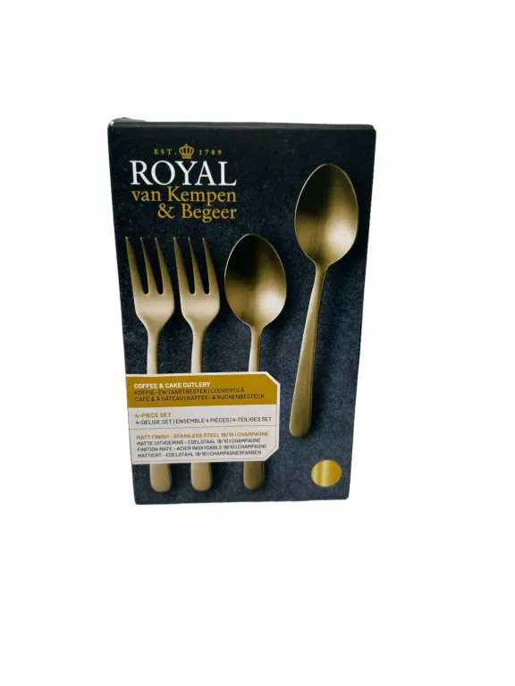 SZTUĆCE ROYAL ZŁOTE 4SZT
