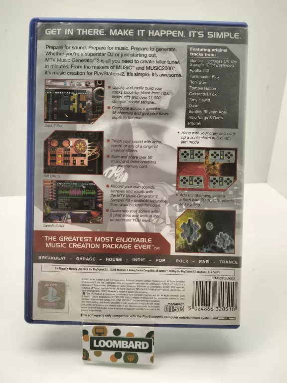 GRA PS2 MTV MUSIC GENERATOR 2
