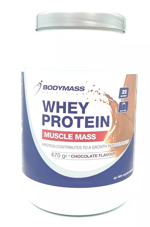 ODŻYWKA BIAŁKOWA BODYMASS CZEKOLADA CHOCOLATE FLAVOUR 670G WHEY PROTEIN