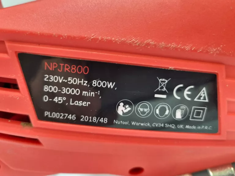 WYRZYNARKA NUTOOL NPJR 800 LASER I PODŚWIETLENIE LED
