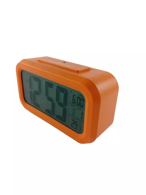 ZEGAR BUDZIK ZEGAR LED CYFROEY ELEKTRONICZNY CZARNY 13CM