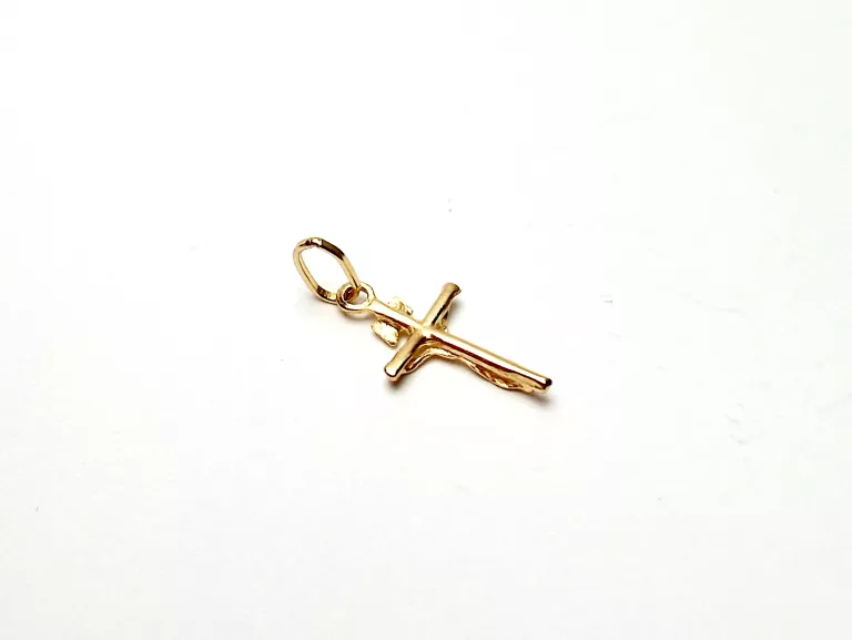 ZŁOTY KRZYŻYK Z PANEM JEZUSEM [585, 0,47G, 2X1CM]