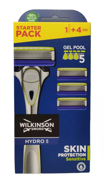 WILKINSON HYDRO 5 SKIN PROTECTION SENSITIV RĄCZKA 1 + 4 WYMIENNE WKŁADY