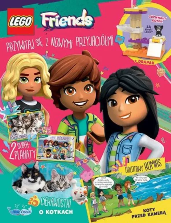 CZASOPISMO LEGO FRIENDS 5/2023 -ZUCHWAŁY KOTEK -