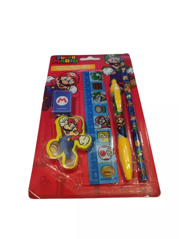 ZESTAW PRZYBORÓW DO PISANIA SUPER MARIO PYRAMID INTERNATIONAL 5 ELEMENTÓW