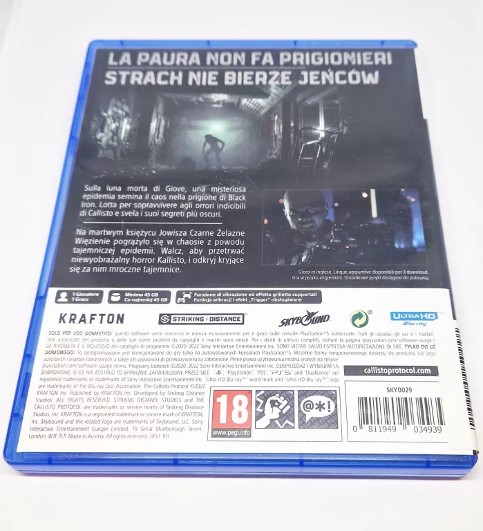 GRA NA PS5 THE CALLISTO PROTOCOL