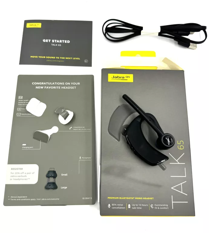 BEZPRZEWODOWY ZESTAW SŁUCHAWKOWY BLUETOOTH 5.1 JABRA TALK 65