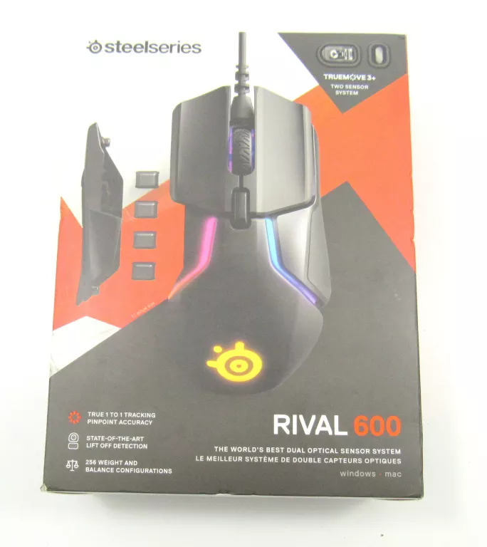 MYSZKA PRZEWODOWA STEELSERIES RIVAL 600 SENSOR OPTYCZNY