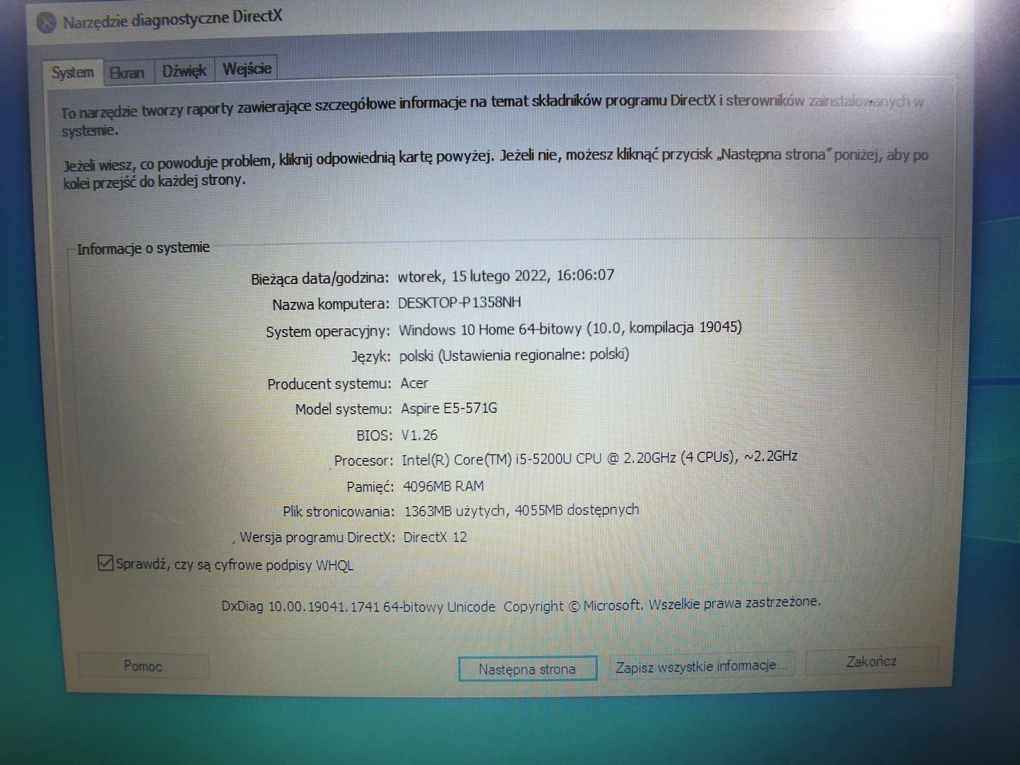 laptop-acer-aspire-e15-4ram-graf-lad-typ-dysku-twardego-ssd