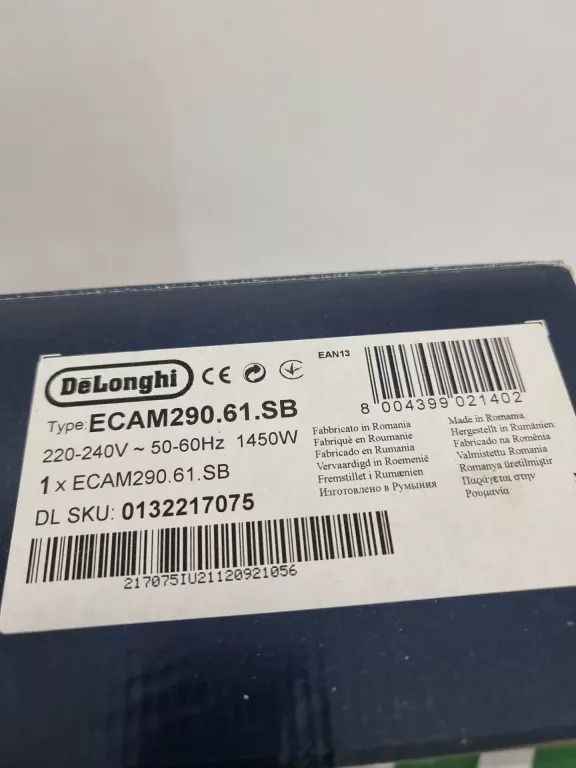 EKSPRES CIŚNIENIOWY DELONGHI MAGNIFICA EVO ECAM 290.61.SB
