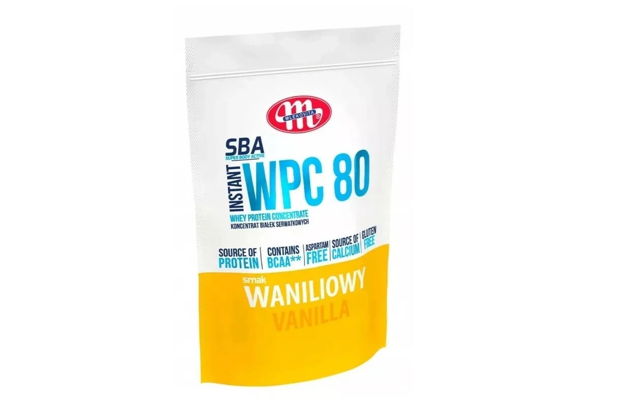 Mlekovita Sba Wpc 80 700g Wanilia OdŻywka BiaŁko Serwatka Odżywki