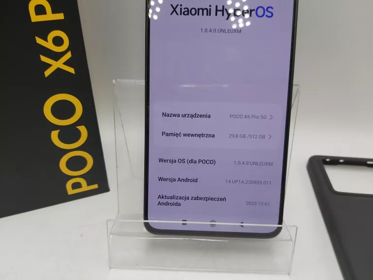 TELEFON XIAOMI POCO X6 PRO 5G 12/512GB, DUAL SIM, IDEAŁ!!!