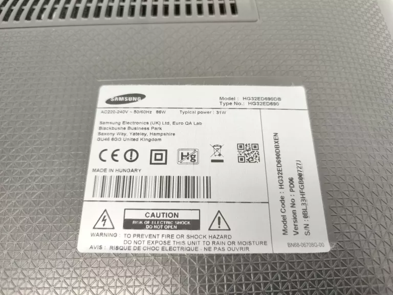 TELEWIZOR LED SAMSUNG HG32ED690 32 CALE FULL HD