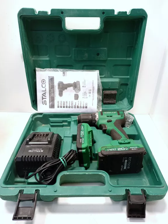 WKRĘTARKA STALCO DS20-55BL 2 AKU + ŁAD + WALIZKA