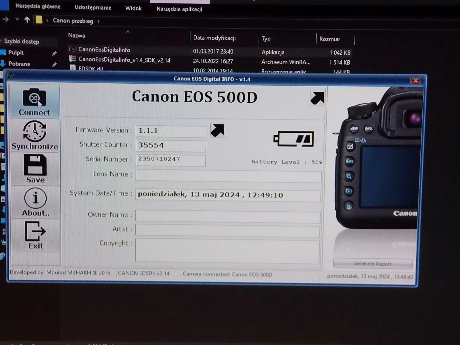 lustrzanka-canon-500d-4x-obiektyw-ladtor-marka-canon