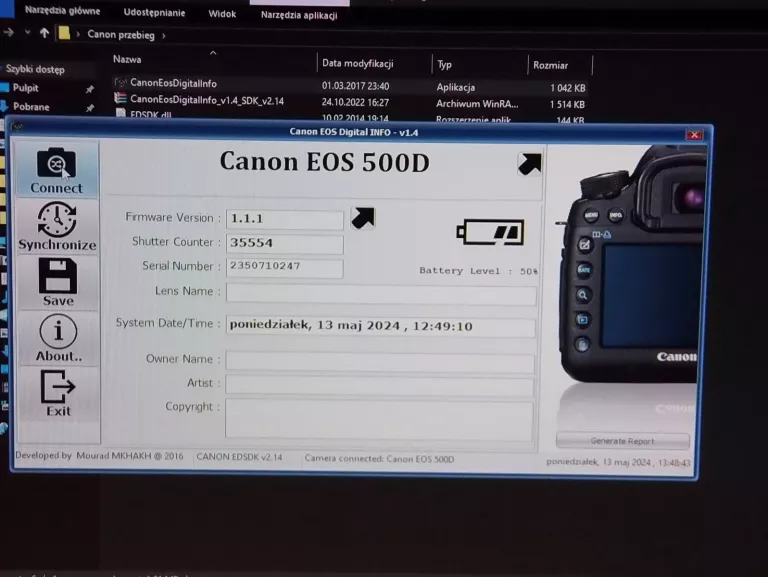 lustrzanka-canon-500d-4x-obiektyw-ladtor-marka-canon