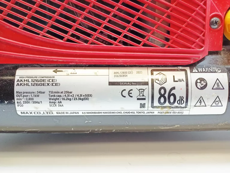 KOMPRESOR / SPRĘŻARKA MAX AKHL1260EX