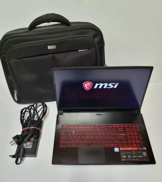 LAPTOP MSI GF75 THIN 85C I7/8/1256GB HDD+SSD ZESTAW