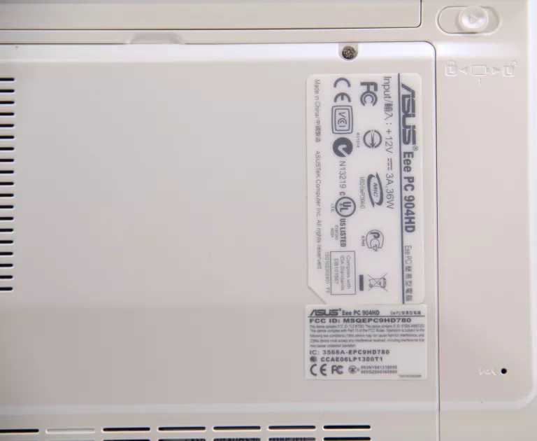 LAPTOP ASUS EEE PC 904HD 1GB/160GB INTEL UMA 10 CALI
