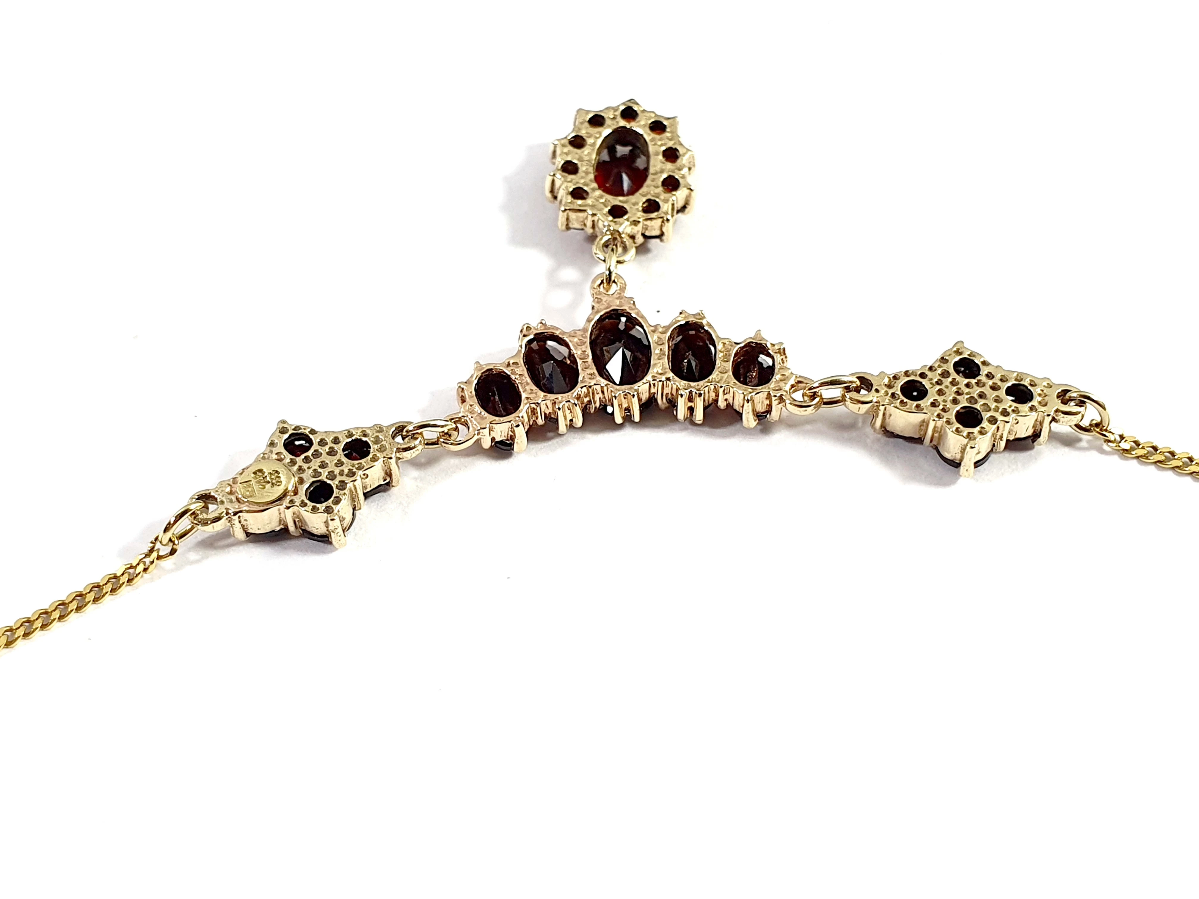 zloty-naszyjnik-kolia-granat-333-41cm-dlugosc-calkowita-5500