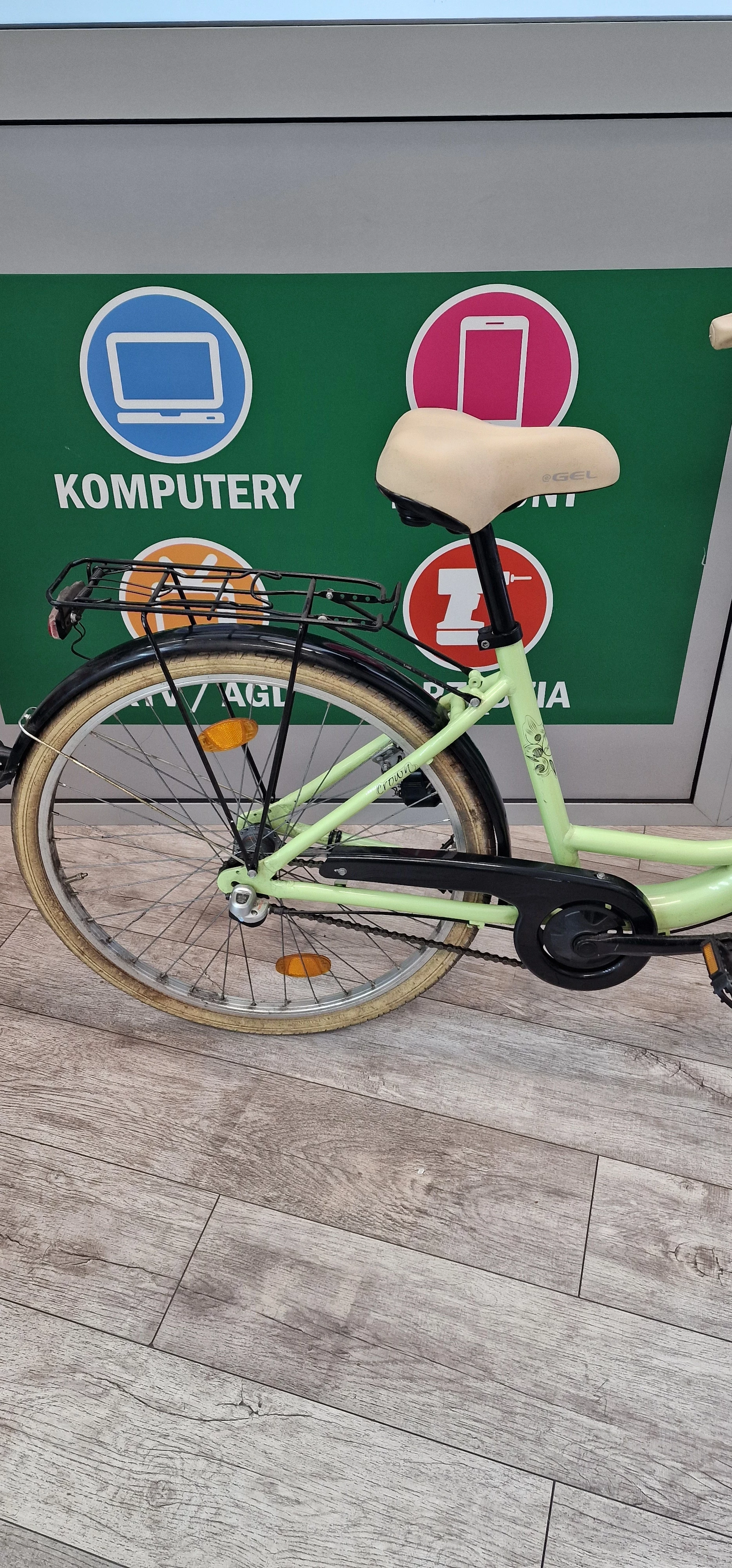 rower-damka-crown-zielona-kolor-zielony