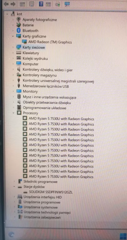 LAPTOP LENOVO IDEAPAD SLIM 3 15ABR8 15,6 " AMD RYZEN 5 16GB/512GB POLECAM
