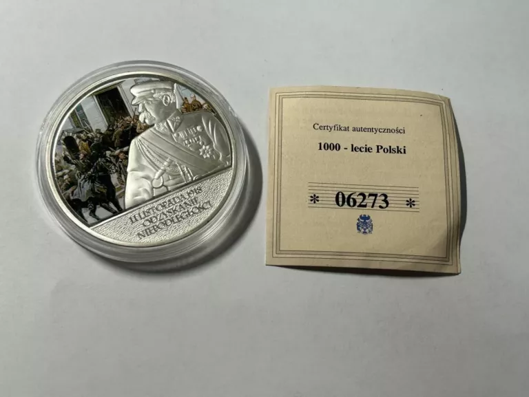 MEDAL 1000-LECIE POLSKI 11 LISTOPADA 1918 ODZYSKANIE NIEPODLEGŁOŚCI