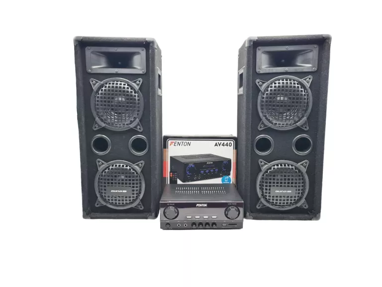 WZMACNIACZ FENTON AV440 + KOLUMNY AUNA PRO PW-65×22 MKII