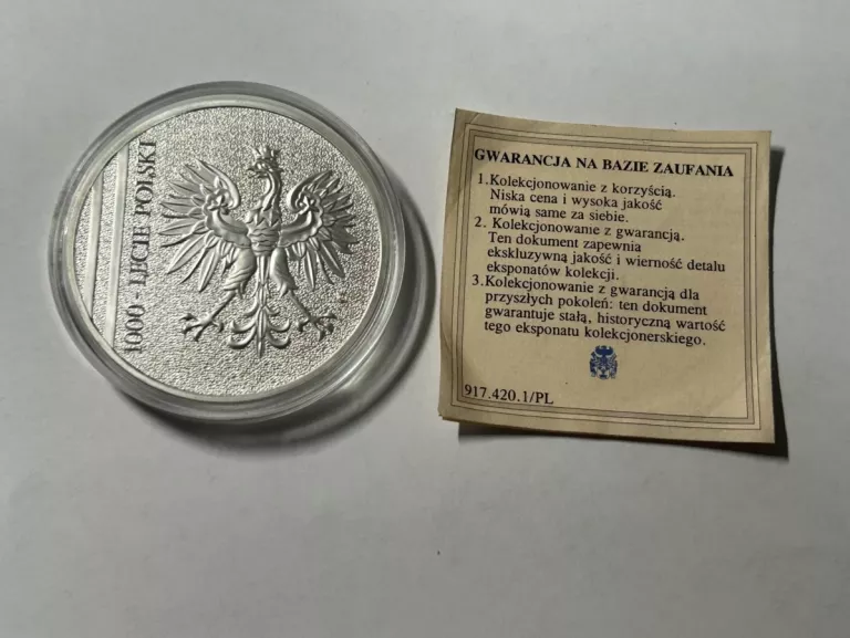 MEDAL 1000-LECIE POLSKI 11 LISTOPADA 1918 ODZYSKANIE NIEPODLEGŁOŚCI