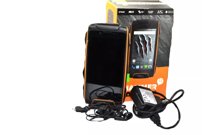 TELEFON HAMMER AXE M LTE + PUDEŁKO + ŁADOWARKA OPIS!!!