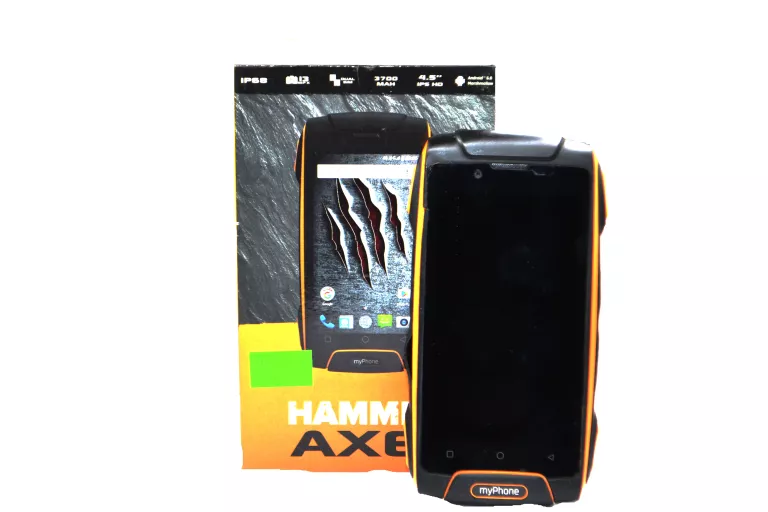 TELEFON HAMMER AXE M LTE + PUDEŁKO + ŁADOWARKA OPIS!!!