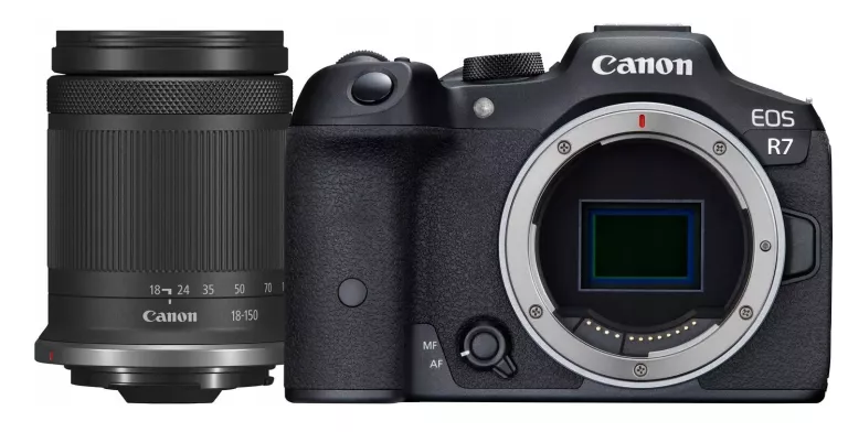 APARAT FOTOGRAFICZNY CANON EOS R7 KORPUS + OBIEKTYW RF-S 18-150MM CZARNY