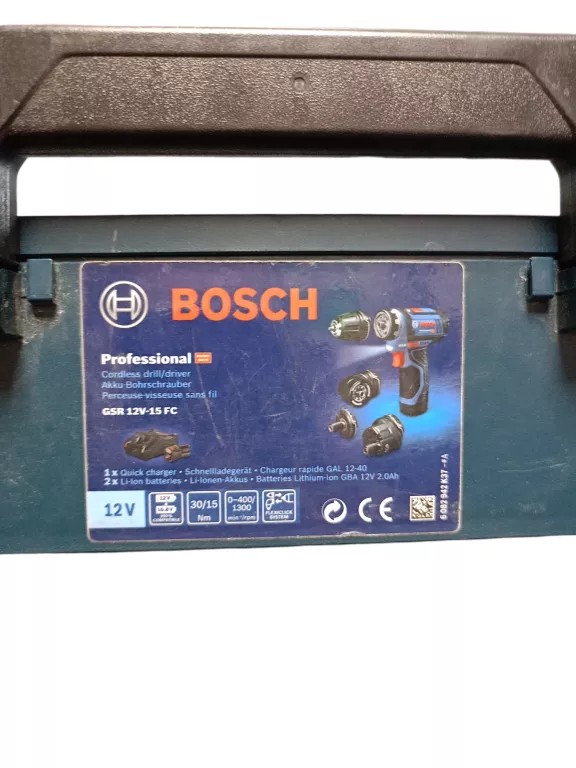 WKRĘTARKA BOSCH GSR 12V-15-FC WALIZKA ZESTAW