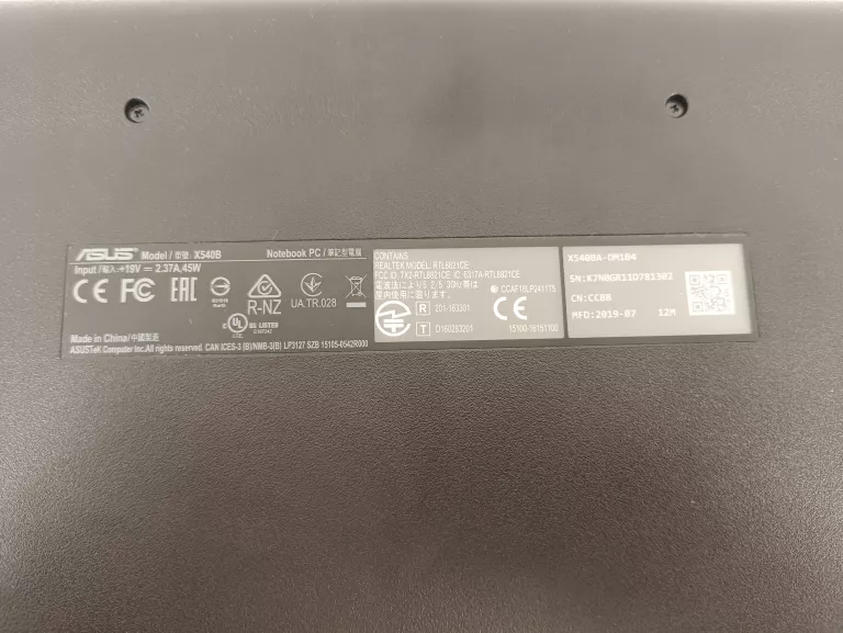 ASUS VIVOBOOK X540B