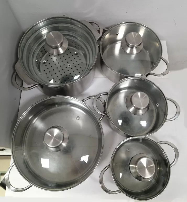 ZESTAW GARNKÓW ZE STALI SZLACHETNEJ LGA TESTED 664