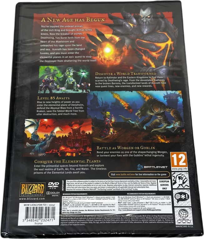 DODATEK DO GRY WORLD OF WARCRAFT: CATACLYSM