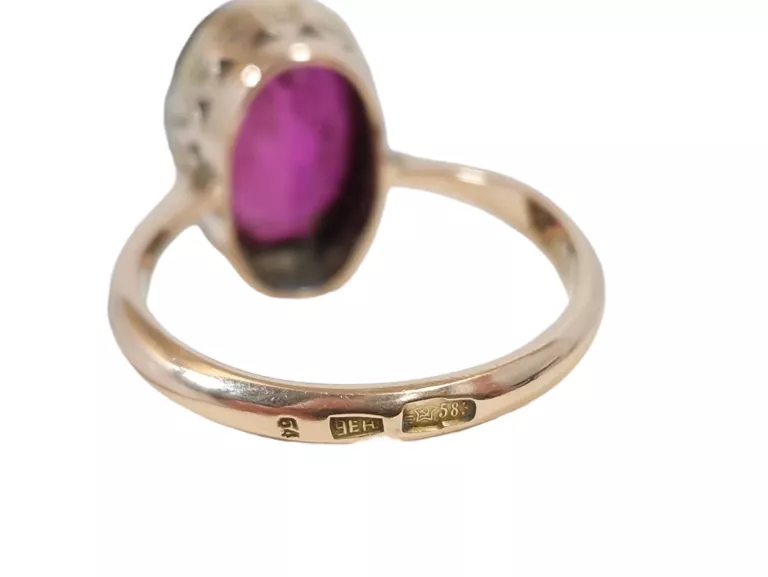 ZŁOTY PIERŚCIONEK Z KAMIENIEM 5,24G 585 R20 14K