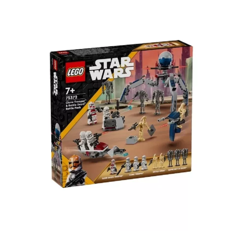 LEGO STAR WARS ZESTAW BITEWNY Z ŻOŁNIERZEM ARMII KLONÓW I DROIDEM 75372