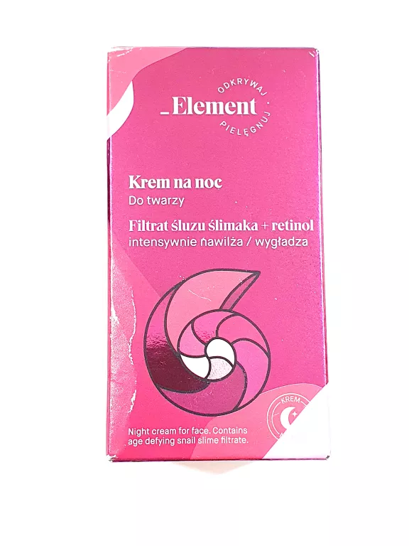 ELEMENT KREM NA NOC DO TWARZY FILTRAT ŚLUZU ŚLIMAKA + RETINOL