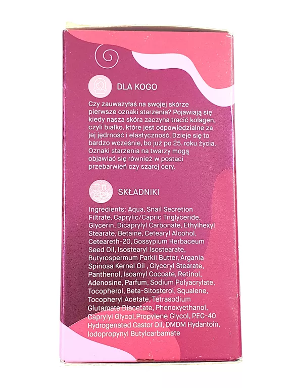 ELEMENT KREM NA NOC DO TWARZY FILTRAT ŚLUZU ŚLIMAKA + RETINOL