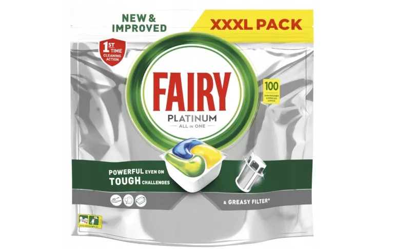 KAPSUŁKI DO ZMYWARKI FAIRY PLATINUM LEMON 100 SZT.