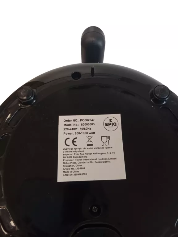 FRYTKOWNICA BEZTŁUSZCZOWA EPIQ 80000013 900W