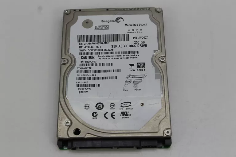 DYSK SEGATE MOMENTUS 5400.4 250 GB 2,5"