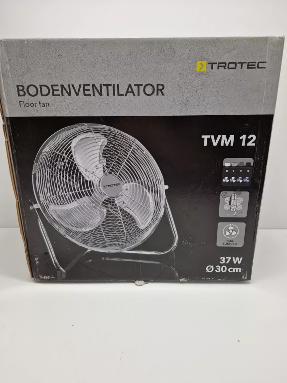 WENTYLATOR PODŁOGOWY PRZENOŚNY TROTEC TVM 12