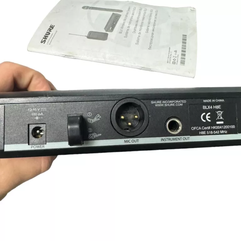 SHURE BLX2/PG58 H8E MIKROFON BEZPRZEWODOWY PG58 ZESTAW + BLX4 H8E
