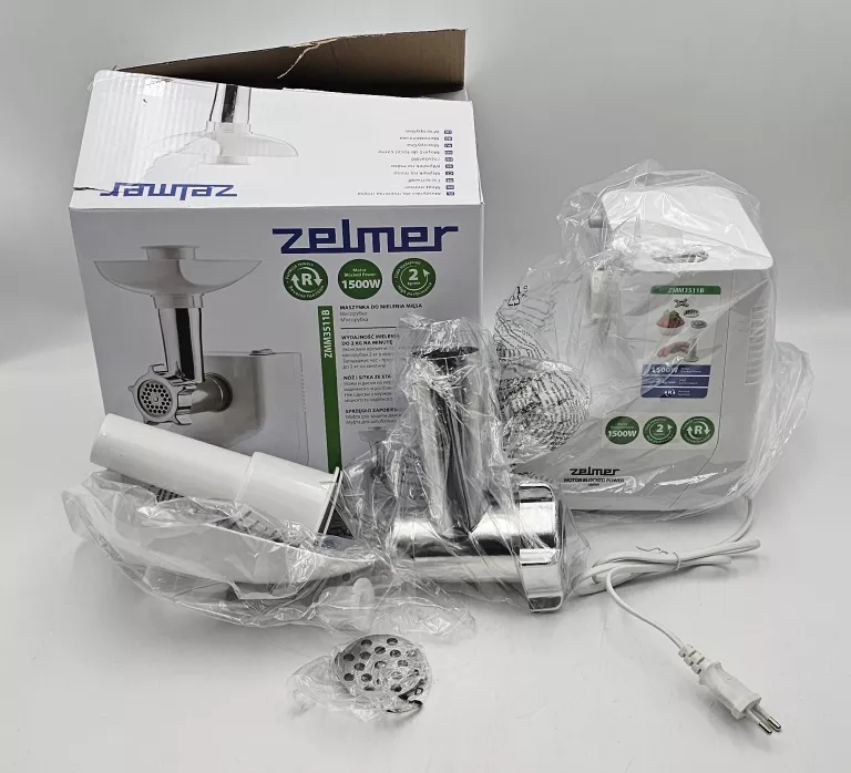 MASZYNKA DO MIELENIA MIĘSA ZELMER ZMM3511B BIAŁY 1500 W