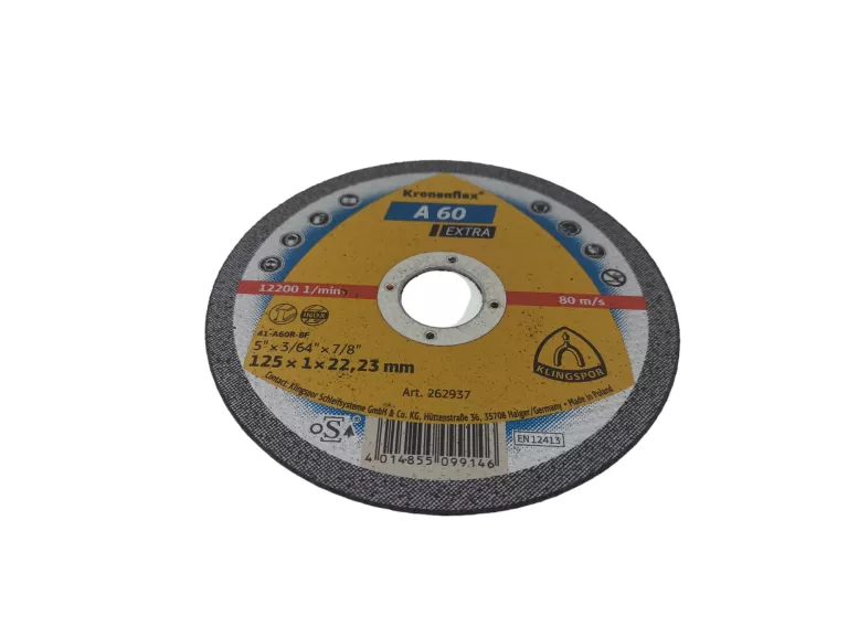 TARCZA DO CIĘCIA METALU KRONENFLEX A 60 125 X 1X22,23