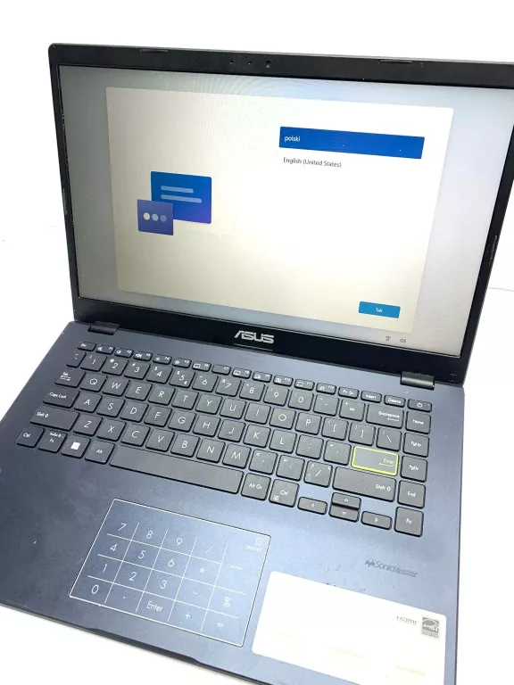 LAPTOP ASUS E410M 128GB/4G RAM/INTEL CELERON N4020 1,10GHZ/WIN11